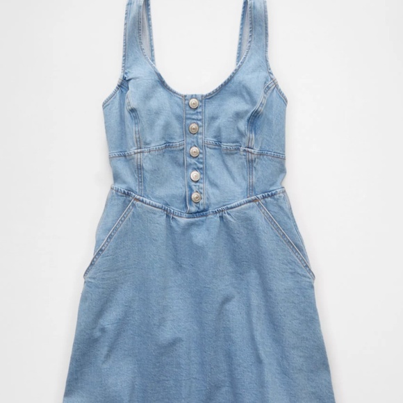 NWT Light Denim Corset Style Dress - Picture 1 of 5